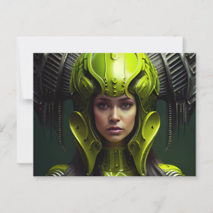 Cartes Postales Fille Futurisme