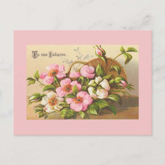 Cartes postales Fleurs vintages (Devant)