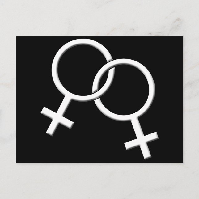 Cartes postales Gay pride pour femmes Cartes d'amo (Devant)