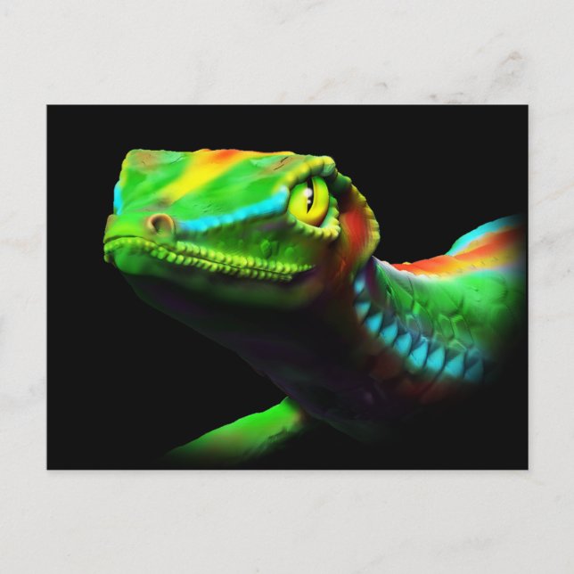 Cartes postales Gecko Lizard Arc-en-ciel (Devant)