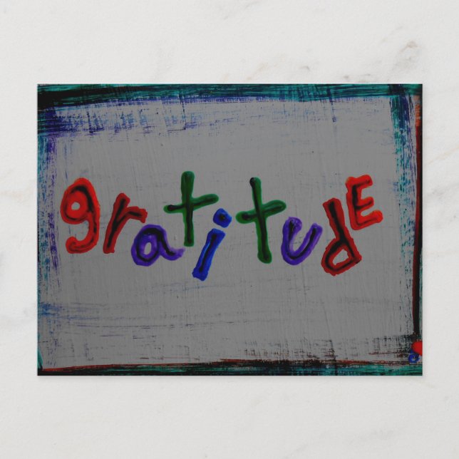 cartes postales "gratitude" (Devant)