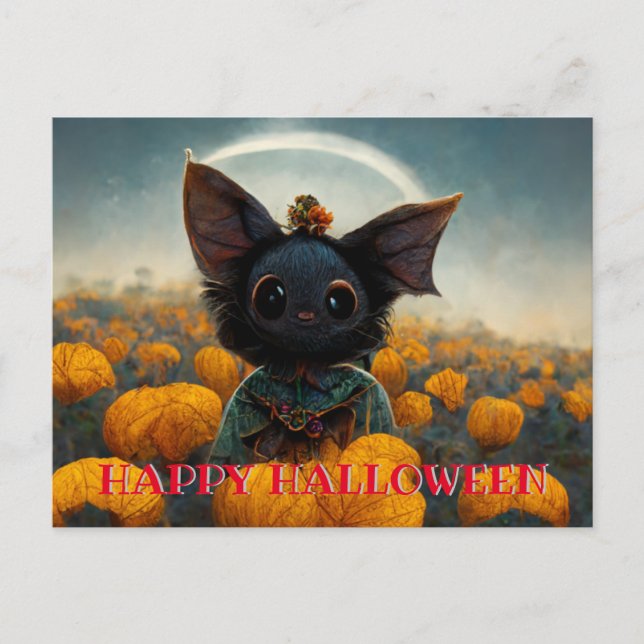 Cartes postales Halloween pour les amis et la fami (Devant)