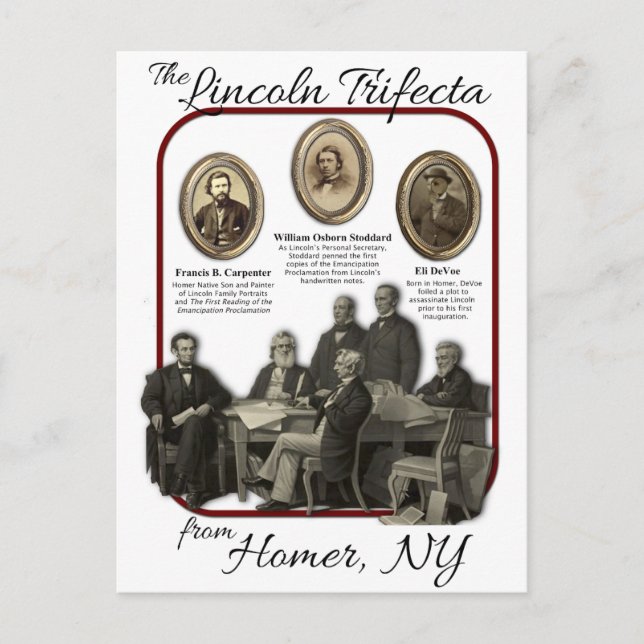 Cartes postales Homer's Lincoln Trifecta (Devant)