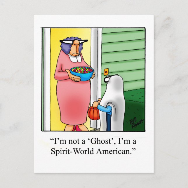 Cartes Postales Humour Halloween "Spectickles" (Devant)
