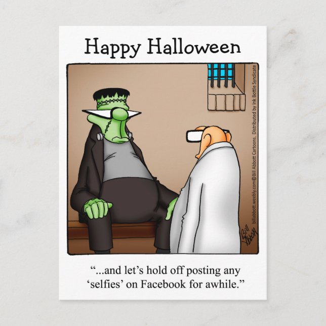 Cartes Postales Humour Halloween "Spectickles" (Devant)