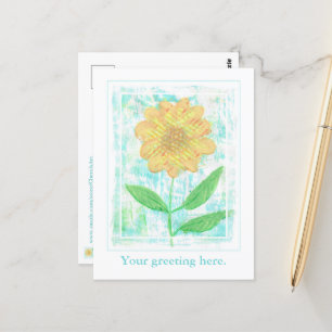 Cartes postales Jaune Jolie Abstraite