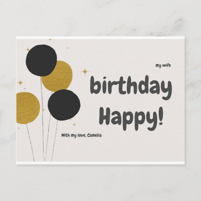 Cartes postales Joyeux Anniversaire (Devant)