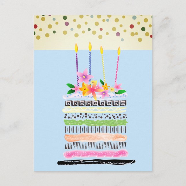 Cartes postales joyeux anniversaire (Devant)