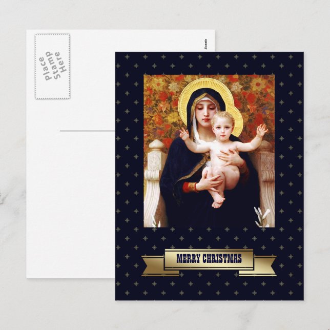 Cartes postales Joyeux Noël Art (Devant / Derrière)