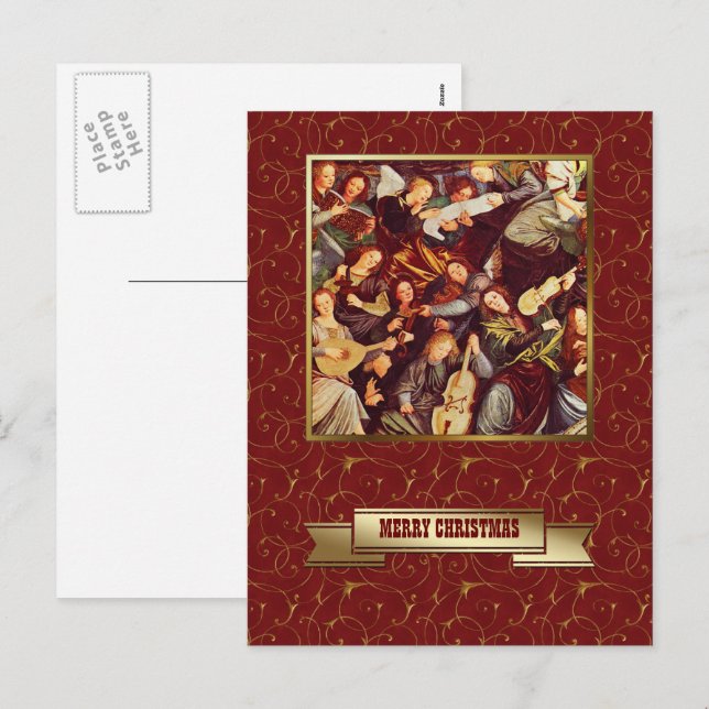 Cartes postales Joyeux Noël Art (Devant / Derrière)