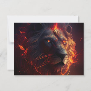 Cartes Postales Lion Rouge