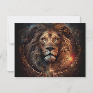 Cartes Postales Lion Zodiac
