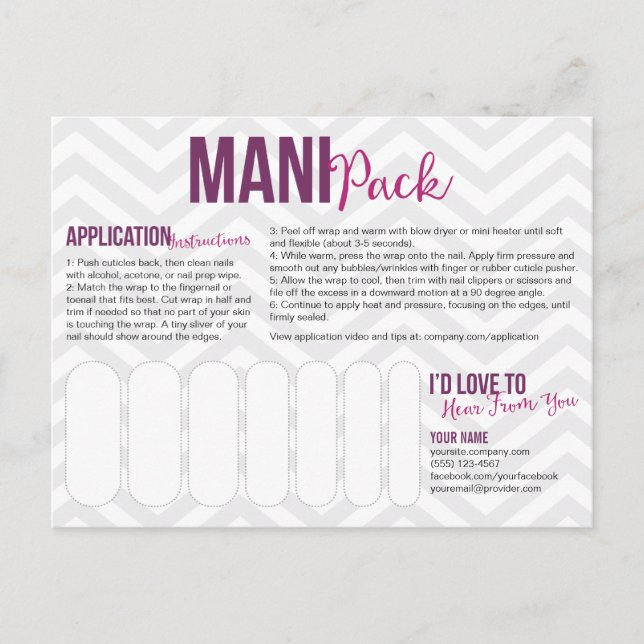 Cartes postales Mani Pack (Devant)