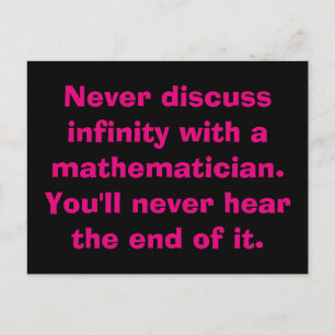 Cartes postales Math Infinity