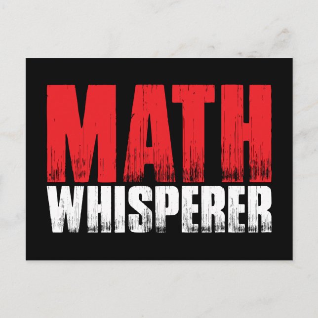 Cartes postales Math Whisperer (Devant)