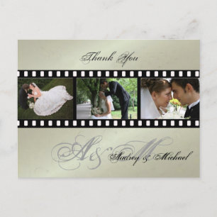 Cartes postales Merci mariage insérez vos photos
