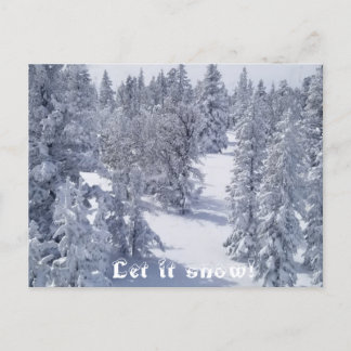 Cartes postales neige qui tombe