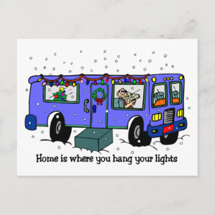 Cartes postales Noël sur la route
