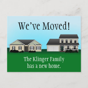 Cartes postales Nous avons déménagé