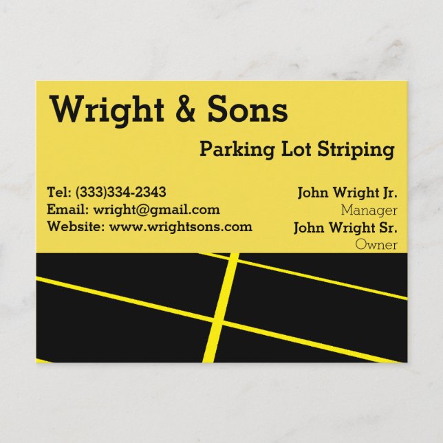 Cartes postales Parking strié (Devant)