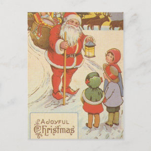 CARTES POSTALES PÈRE NOËL vintages ET ENFANTS