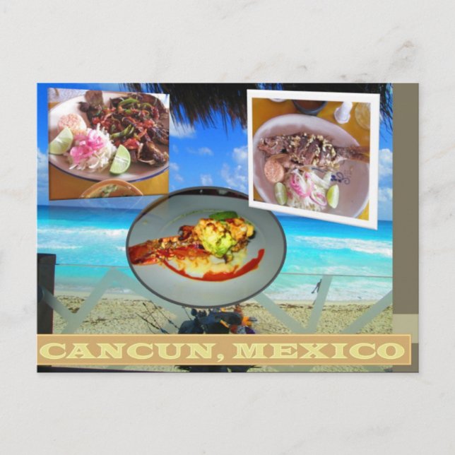 CARTES POSTALES PERSONNALISÉES - CANCUN COLLAGE 6 (Devant)