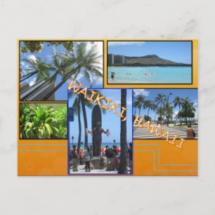 CARTES POSTALES PERSONNALISÉES - COLLAGE HAWAII# 5