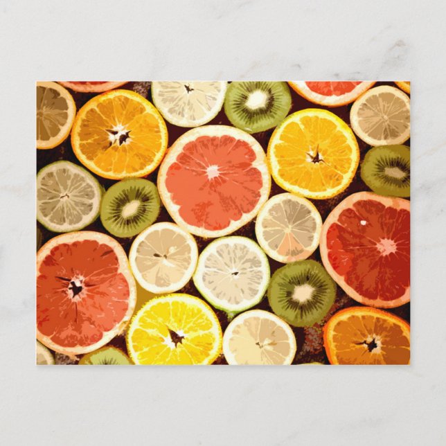 Cartes postales personnalisées Fruits (Devant)