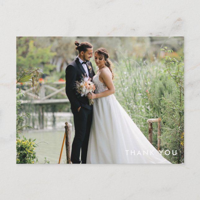 Cartes postales photo de mariage personnalisées Me (Devant)