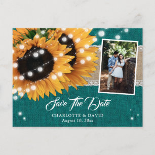 Cartes postales photo de sauvegarde de date de mar