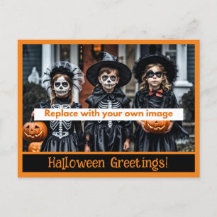 Cartes postales photo de voeux d'Halloween