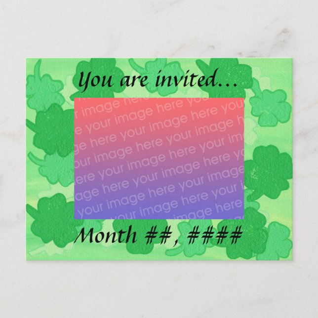 Cartes postales photo d'invitation de mariage aux  (Devant)