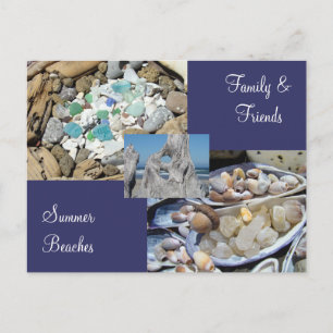 Cartes postales pour famille & amis Eté Plages Côt