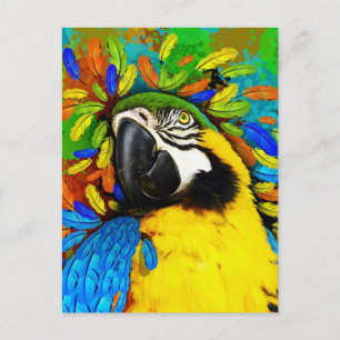 Cartes postales pour Imaginaire de perroquet Gold 