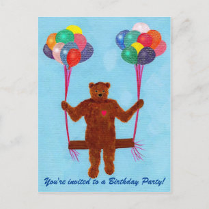 Cartes postales pour Invitation de l'ours en peluc