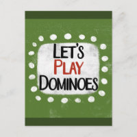 Cartes postales pour jouer aux dominos