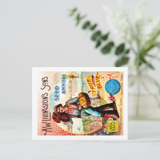 Cartes postales pour paquets de semences. (Debout devant)