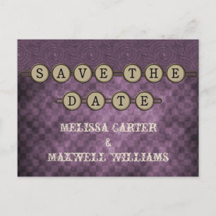 Cartes Postales pour Sauver la Date Clés Steampunk