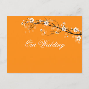 Cartes postales pour sauver la date fleurs d'orang