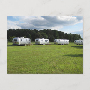 CARTES POSTALES RÉTRO DE CAMPING-CAR ARGENTÉ