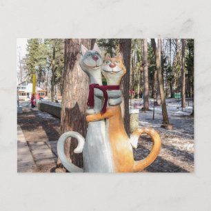 Cartes postales romantiques pour amateurs de chats