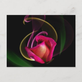 Cartes postales roses de carrousel magique