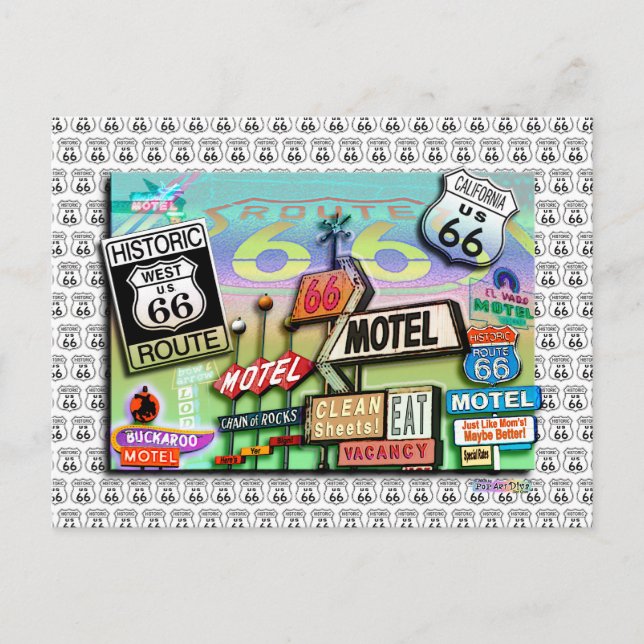 Cartes postales - Route 66 La route Mère 18SQ (Devant)