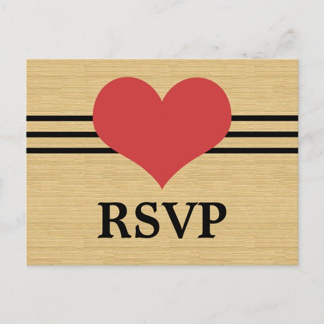 Cartes postales RSVP Carburant, Rouge (Devant)