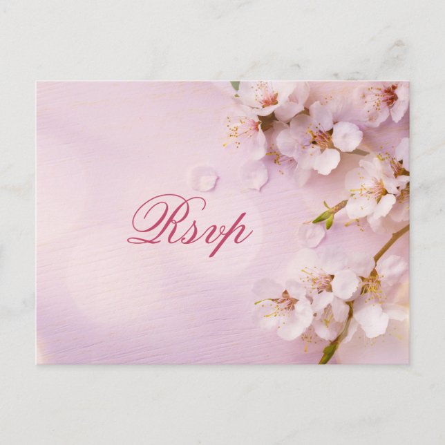 Cartes postales RSVP pour mariage élégant de Cherr (Devant)