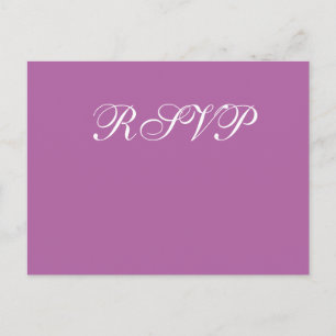 Cartes postales RSVP Radiant Orchid Wedding