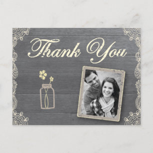 Cartes postales Rustique Mason Jar Merci