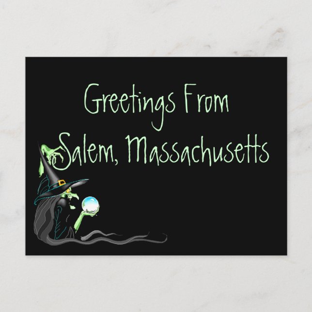 Cartes Postales Salem Massachusetts Witch (Devant)