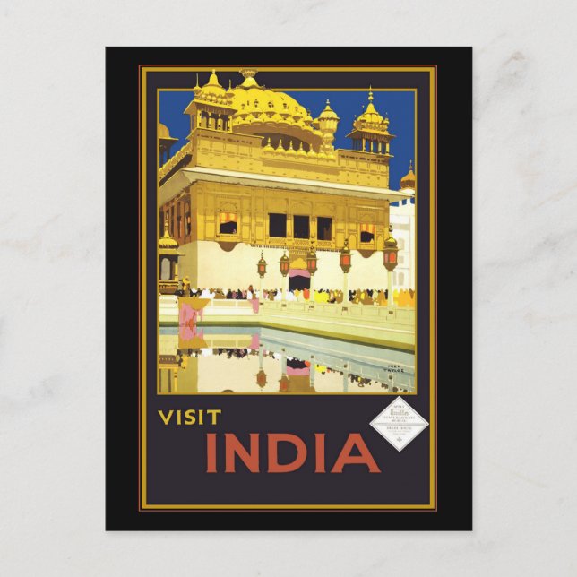 Cartes postales Salutations Inde (Devant)