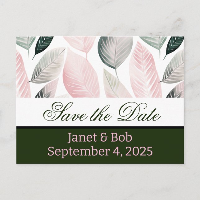 Cartes postales 'save the date' personnalisables r (Devant)
